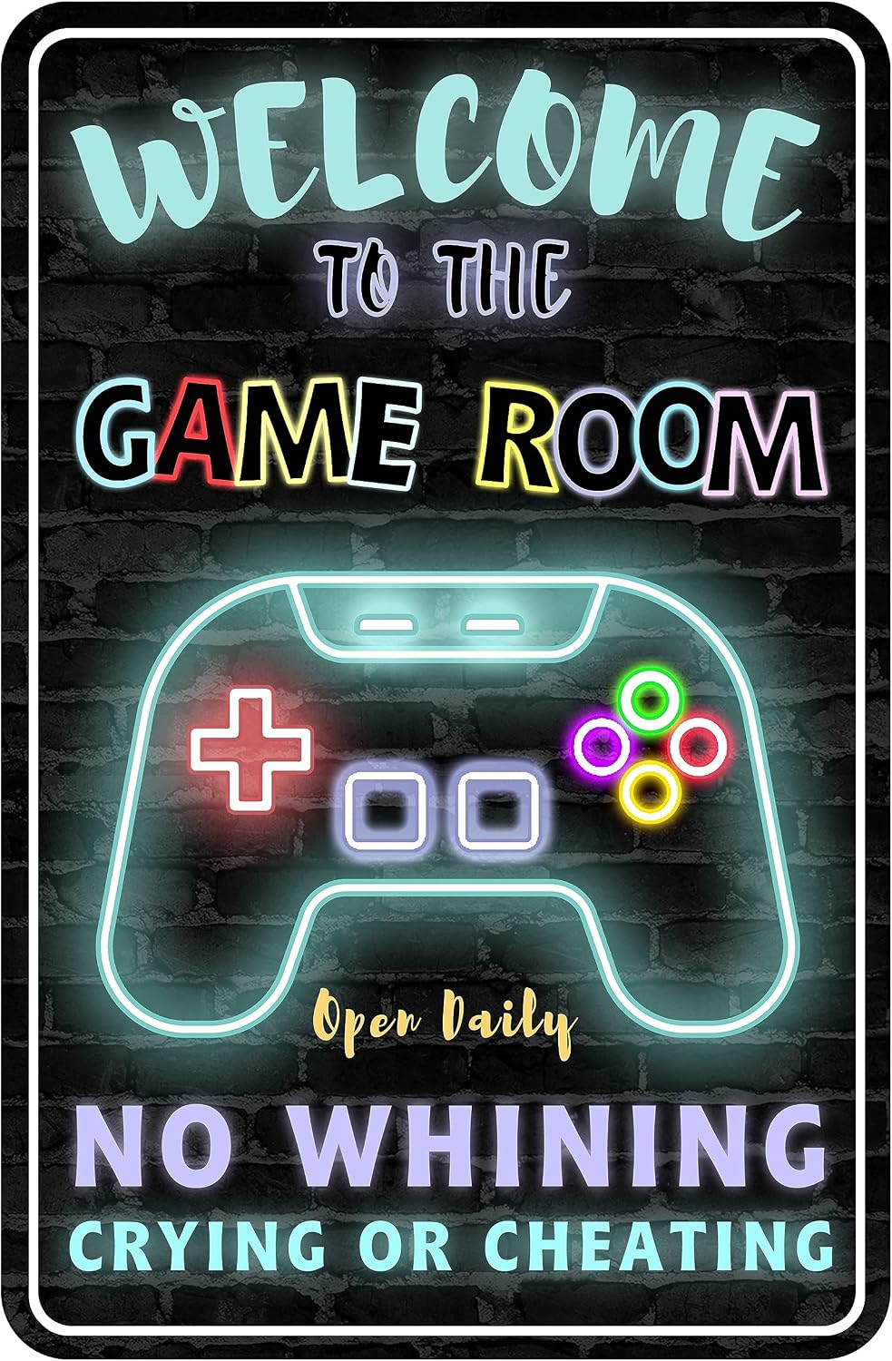 Gaming Accessories For Room - Metalen bord voor de gamekamer, wanddecoratie