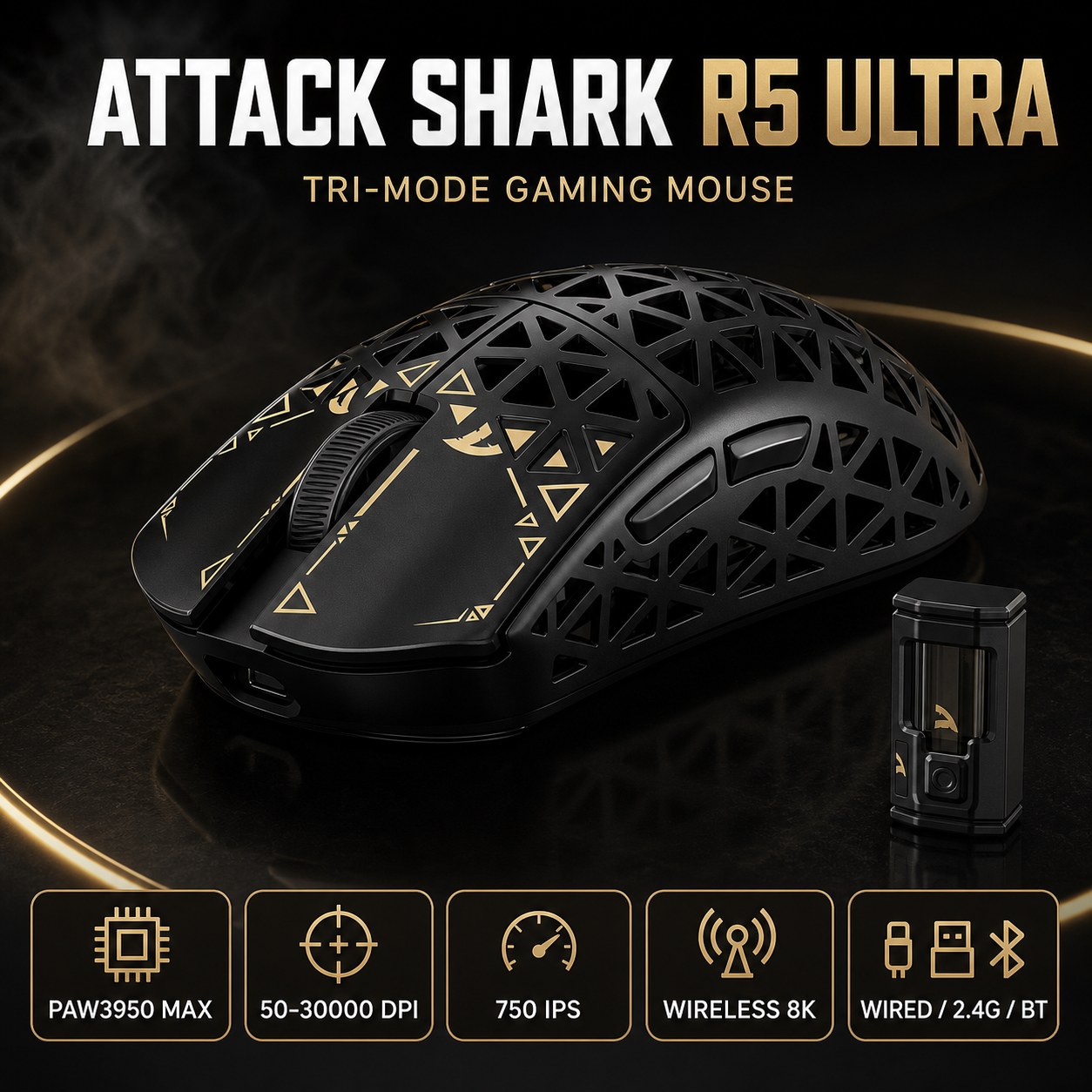 ATTACK SHARK R5 Ultra Draadloz - Logitech Mouse G Pro X Superlight recensie en prijs